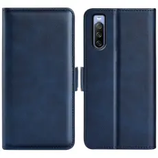 Sony Xperia 10 IV Fodral Magnetisk Stängning Blå