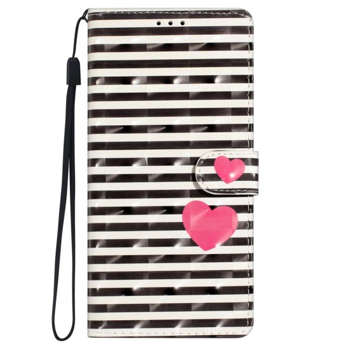 Bild 6, iPhone 16 Pro Fodral Med Stripes/Hjärtan