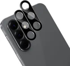 2-Pack Samsung A57 Linsskydd I H&auml;rdat Glas - Svart