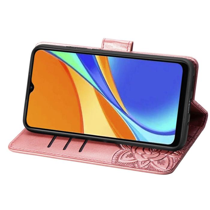 Bild 6, Xiaomi Redmi 9C Fodral Butterfly Roséguld