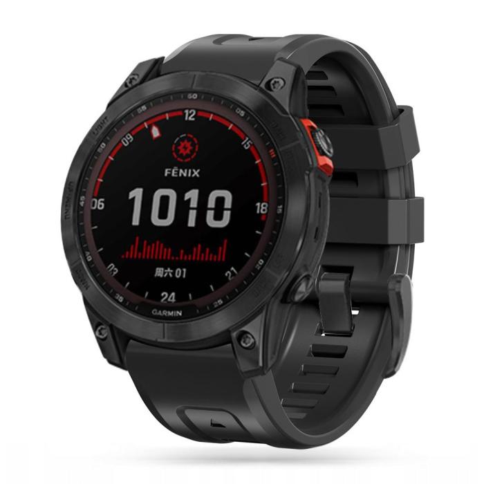Bild 2, Tech-Protect Garmin Fenix 5/6/6 Pro/7 Armband Iconband Svart