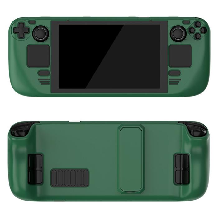 Bild 1, Skyddande Skal Till Steam Deck/OLED Med Kickstand Militär Grön