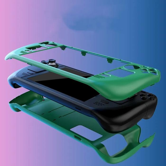 Bild 3, Skyddande Skal Till Steam Deck/OLED Med Kickstand Militär Grön