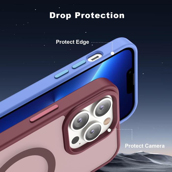 Bild 4, ColorPop iPhone 13 Pro Skal CH MagSafe Matt Ljus Lila