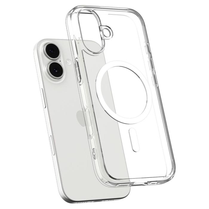 Bild 5, Spigen iPhone 17 Skal MagSafe Ultra Hybrid Transparent/Vit
