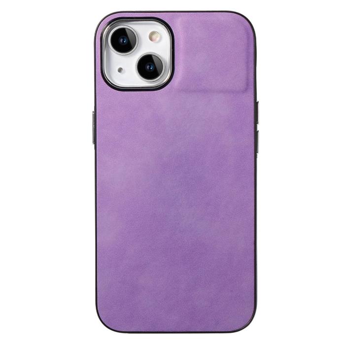 Bild 3, iPhone 15 Plus Skal Läderbelagt Skin Touch Lila