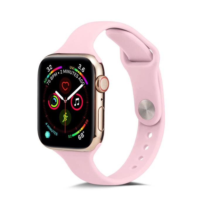 Bild 2, Silikon Armband Apple Watch 41/40/38 mm - Rosa