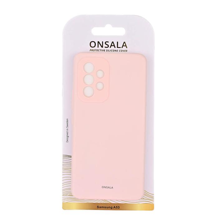 Bild 2, ONSALA Samsung Galaxy A53 Mobilskal Silikon Kritrosa