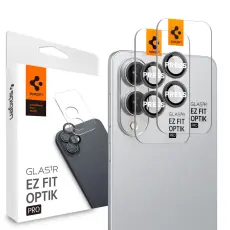 Spigen Galaxy S25 Edge 2-PACK Linsskydd GLAS.tR "Ez Fit" Svart