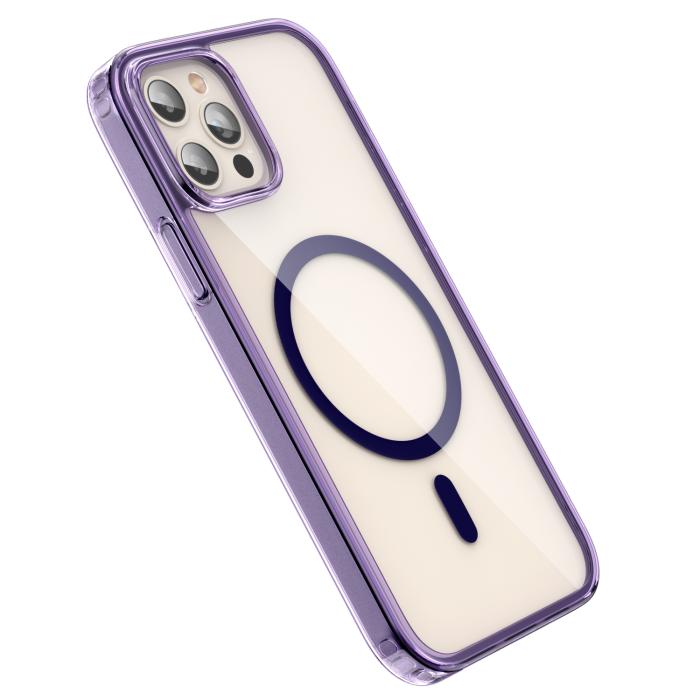 Bild 3, ColorPop iPhone 12 Pro Max Skal CH MagSafe Transparent/Lila