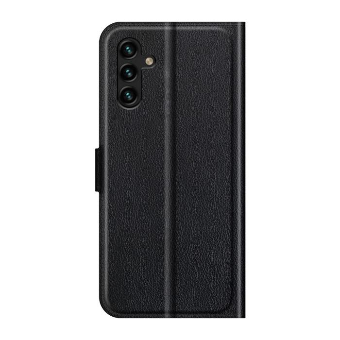 Bild 3, Samsung Galaxy A04s / A13 5G Fodral Litchi Läder Svart