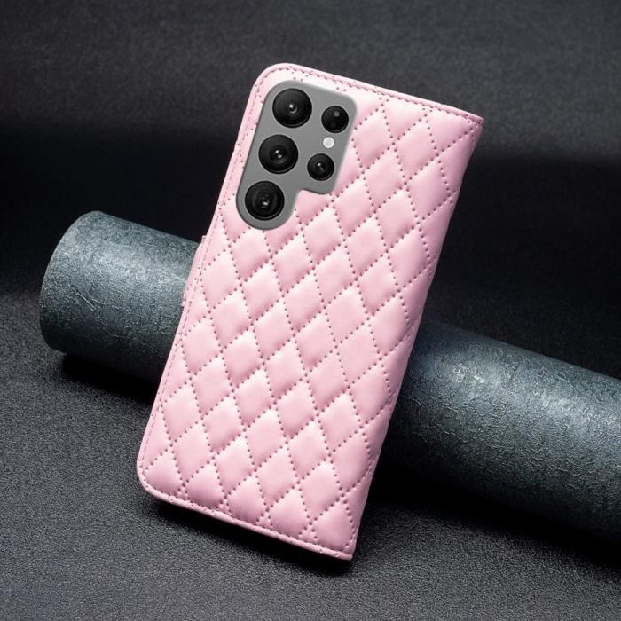 Bild 5, Samsung Galaxy S23 Ultra Fodral Diamond Textur Rosa