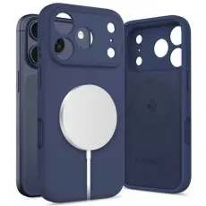 Tech-Protect iPhone 17 Pro Skal MagSafe Silicone Deep Blue