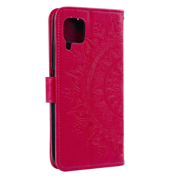 Bild 3, Samsung Galaxy A42 - Mandala Läder Fodral - Rosa