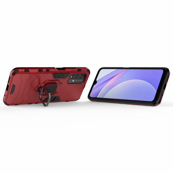 Bild 3, Xiaomi Redmi 9T - Hybrid Ring Skal - Röd