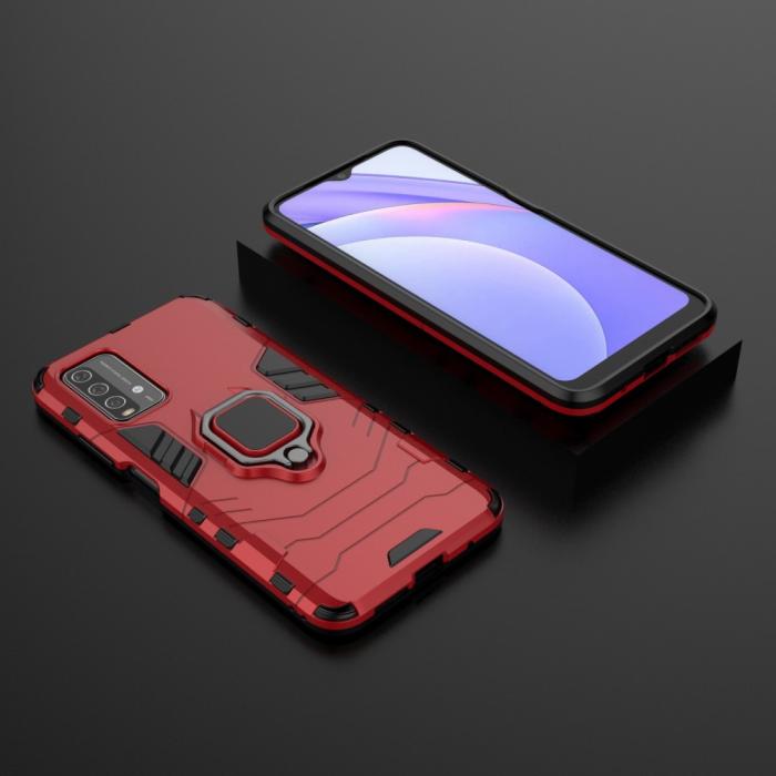 Bild 5, Xiaomi Redmi 9T - Hybrid Ring Skal - Röd