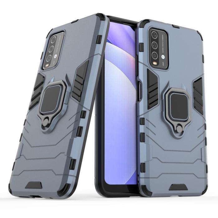 Bild 2, Xiaomi Redmi 9T - Hybrid Ring Skal - Blå