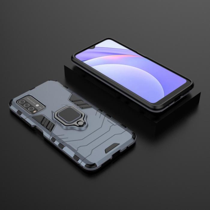 Bild 5, Xiaomi Redmi 9T - Hybrid Ring Skal - Blå