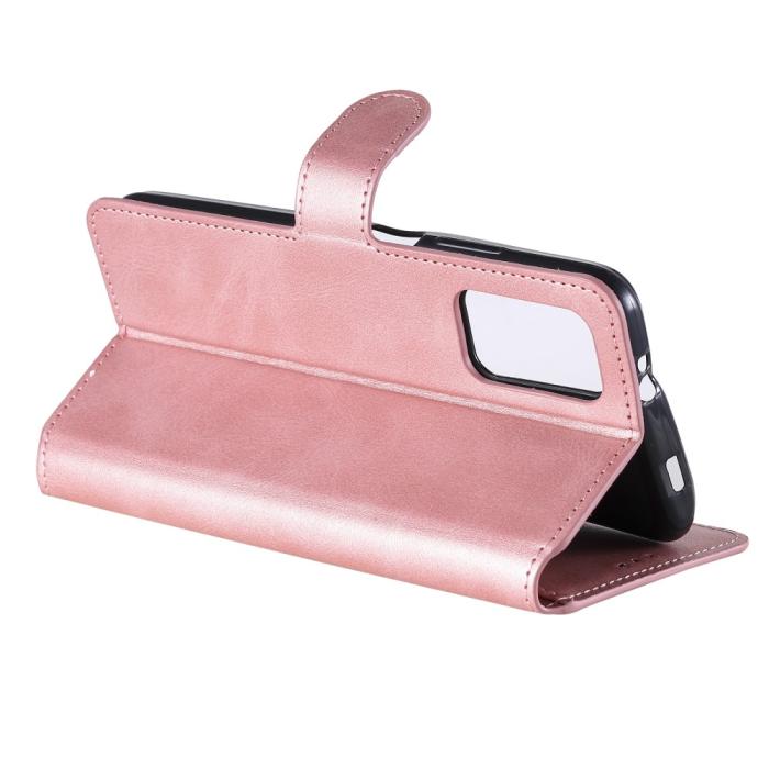 Bild 5, Xiaomi Redmi 9T - Solid Läder Fodral - Roséguld