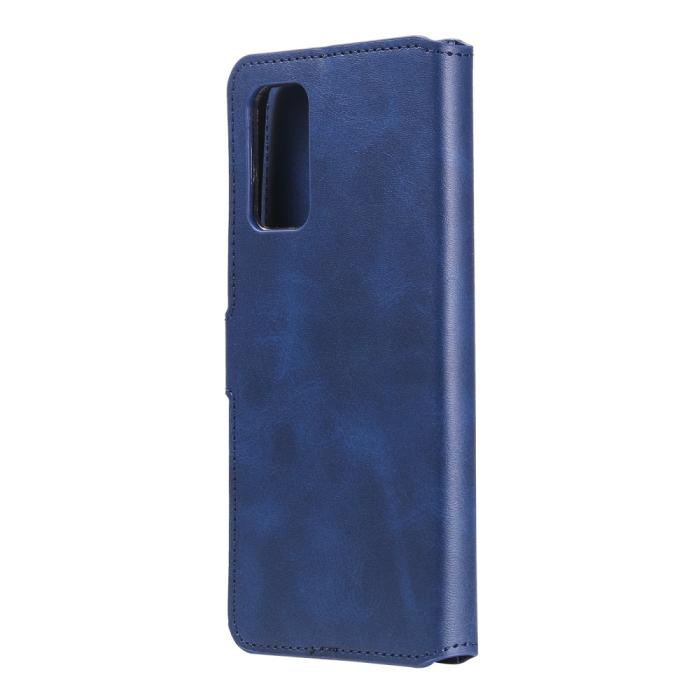 Bild 3, Xiaomi Redmi 9T - Solid Läder Fodral - Blå