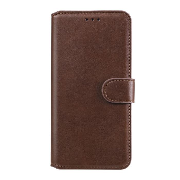 Bild 2, Xiaomi Redmi 9T - Solid Läder Fodral - Brun
