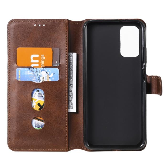 Bild 4, Xiaomi Redmi 9T - Solid Läder Fodral - Brun