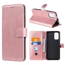 Xiaomi Redmi 9T - Solid L&auml;der Fodral - Ros&eacute;guld