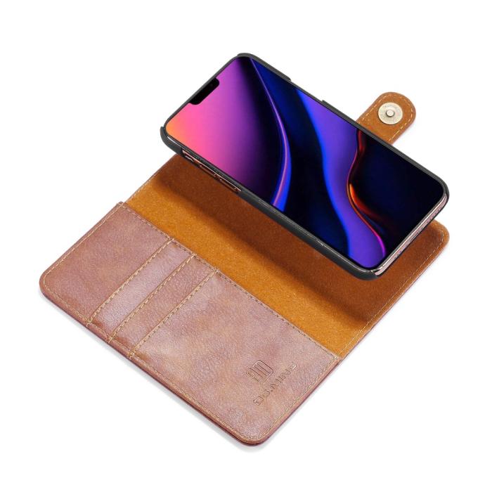 Bild 4, iPhone 11 Pro - DG.MING - Plånboksfodral/Magnet Skal - Brun