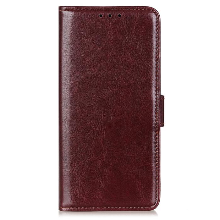 Bild 5, Motorola Edge 50 Neo Fodral Crazy Horse Läder Brun