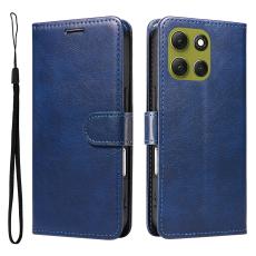Motorola Moto G86 Power / G86 5G Fodral L&auml;der Bl&aring;