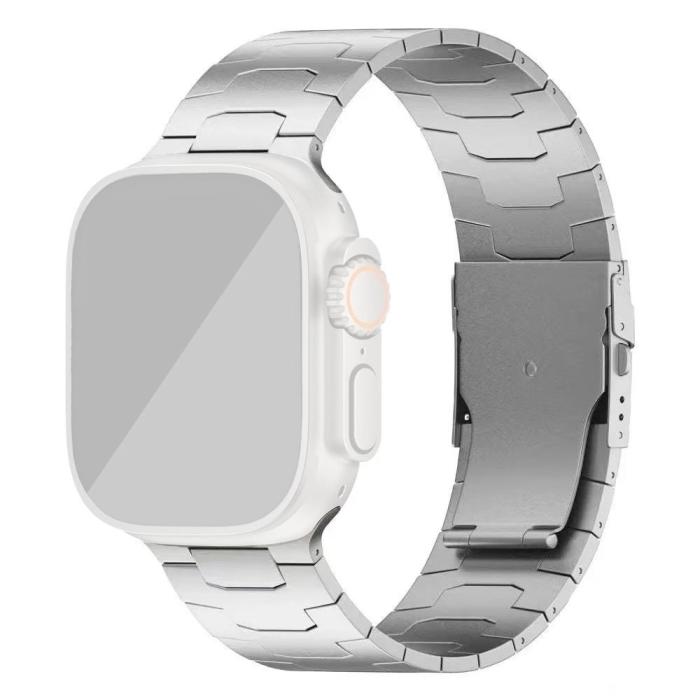 Bild 1, Apple Watch 42/44/45/49 Klockarmband Metall Silver
