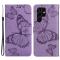 Samsung Galaxy S22 Ultra Fodral Tryck Butterfly Lila