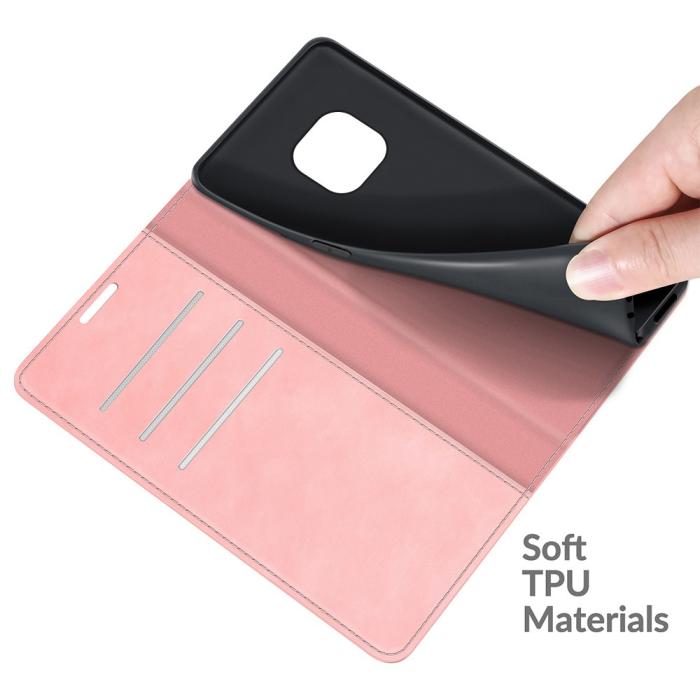 Bild 5, Nokia XR20 Fodral Skin Touch Flip Läder Ljus Rosa