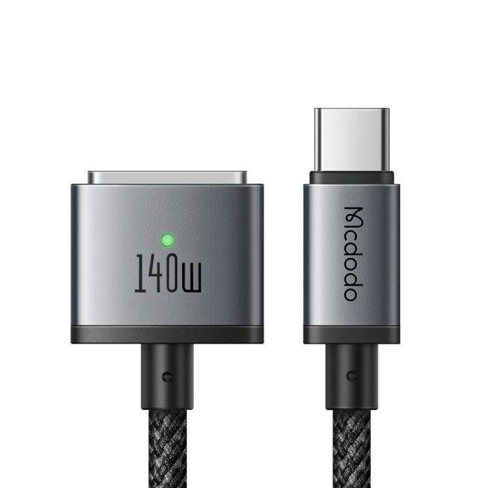 Bild 1, Mcdodo 2m 140W USB-C - MagSafe 3 Magnetisk Kabel LED Indikator