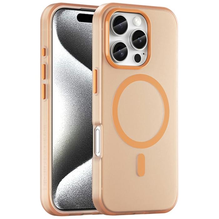 Bild 1, iPhone 16 Pro Skal MagSafe Slim Matt Orange