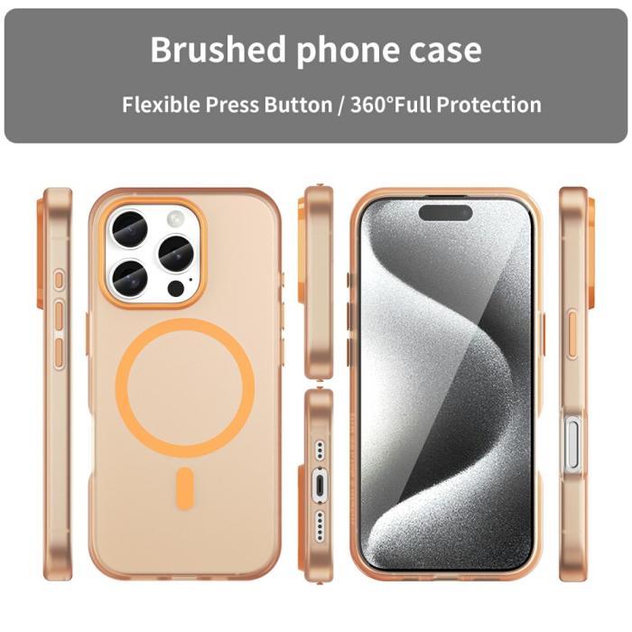 Bild 3, iPhone 16 Pro Skal MagSafe Slim Matt Orange