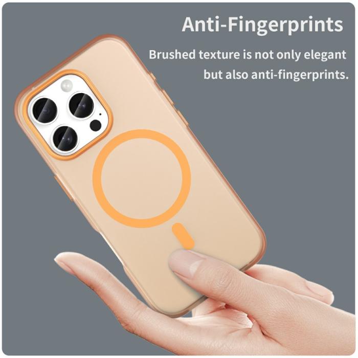 Bild 5, iPhone 16 Pro Skal MagSafe Slim Matt Orange