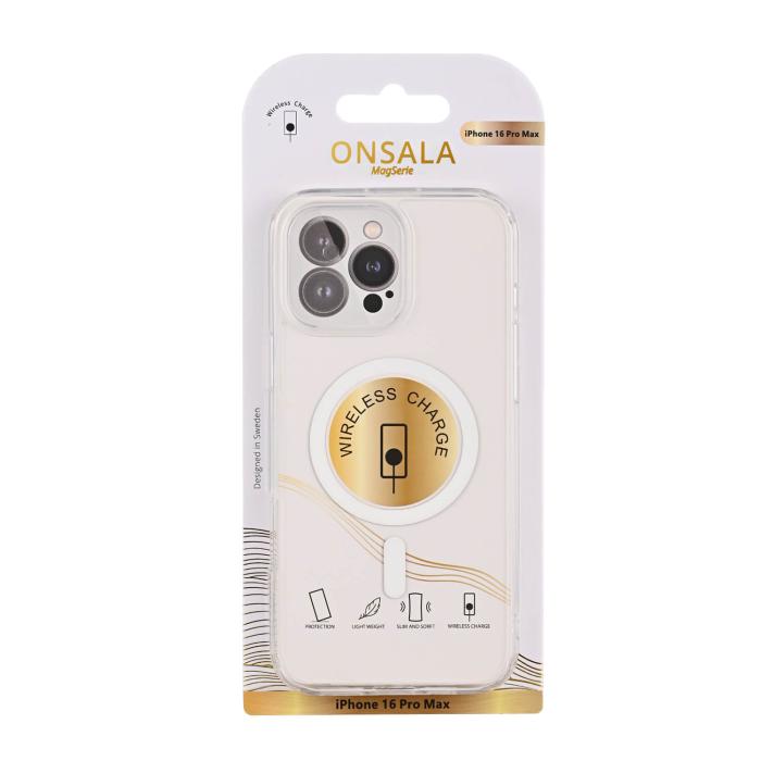 Bild 3, Onsala iPhone 16 Pro Max Mobilskal TPU MagSafe Transparent