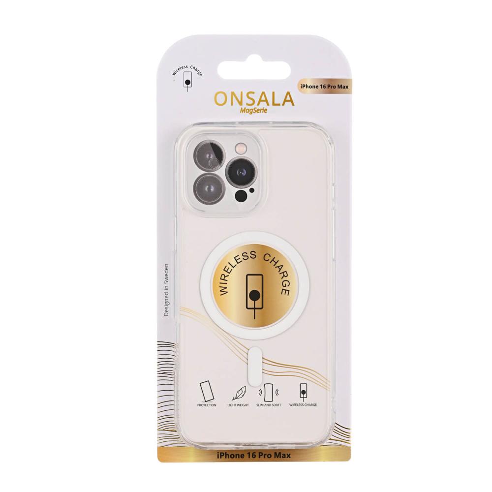 Onsala iPhone 16 Pro Max Mobilskal TPU MagSafe Transparent