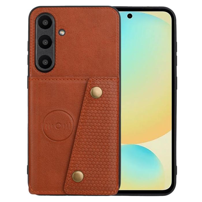 Bild 1, Galaxy A56 5G/A36 5G Skal Läder Med Kortfack Och Magnet