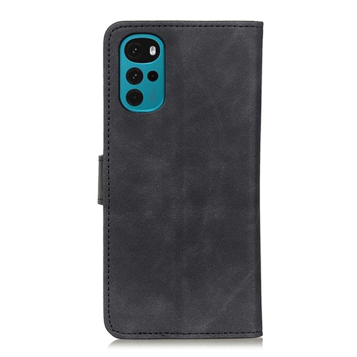 Bild 3, KHAZNEH Motorola Moto G22 Fodral Retro Svart