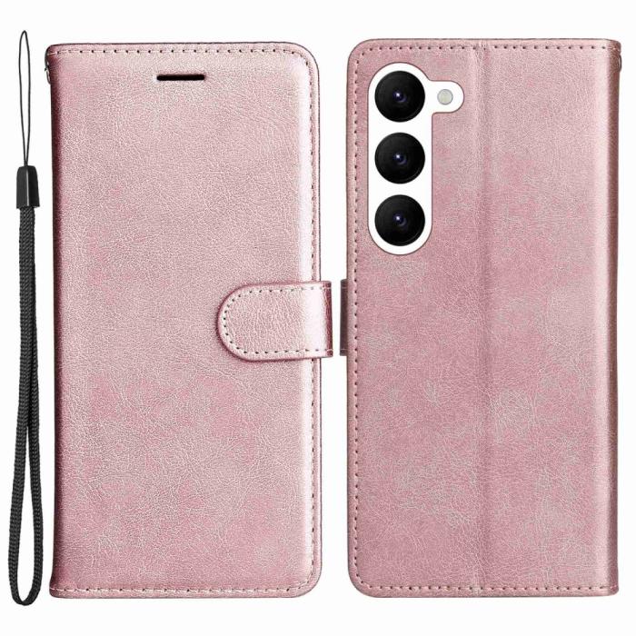 Bild 1, Samsung Galaxy S23 Plus Fodral Läder Roséguld