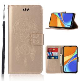 Xiaomi Redmi 9C Fodral Owl Dream Catcher Guld