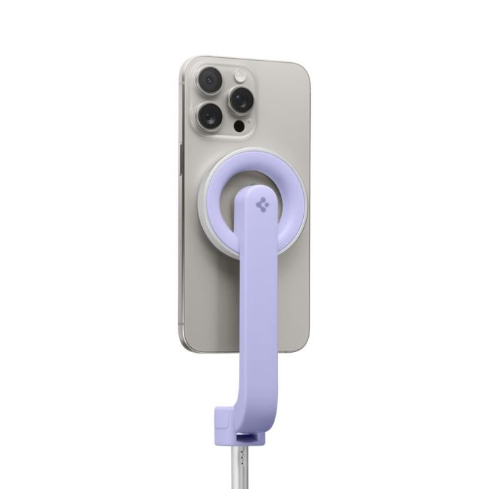 Bild 4, Spigen 74 cm MagSafe Bluetooth Selfiestick Tripod Lavender