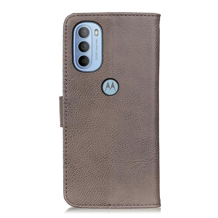 Bild 3, KHAZNEH Motorola Moto G31 / G41 Fodral Läder Khaki