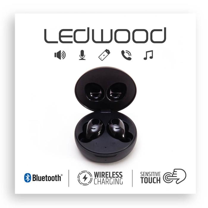 Bild 2, LEDWOOD Hörlur i9 TWS True Wireless In-Ear Mic Svart