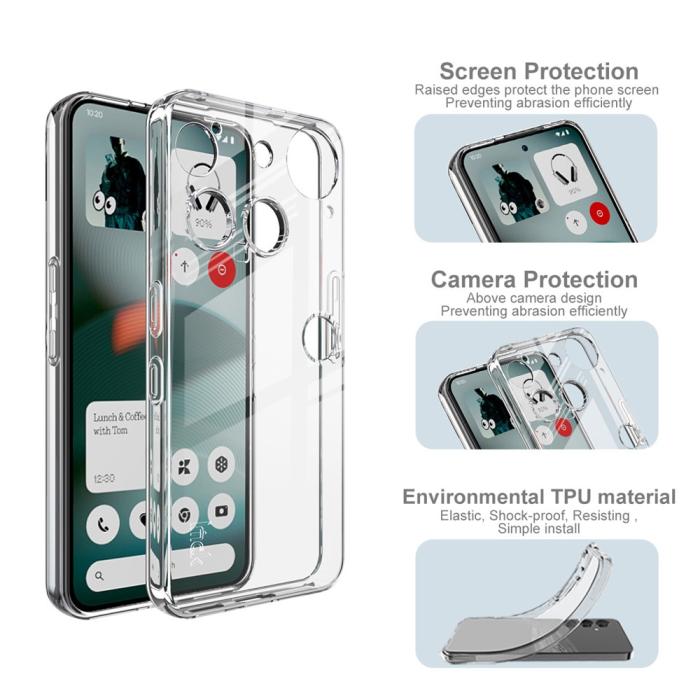 Bild 5, IMAK Nothing Phone 3 Skal Soft TPU Transparent
