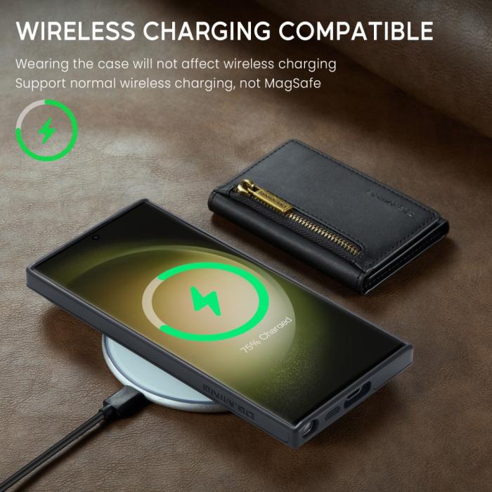 Bild 4, DG.MING Galaxy S24 Skal 2in1 Magnetisk Avtagbart RFID Kortfack