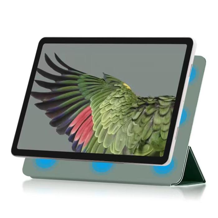 Bild 2, Google Pixel Tablet Fodral 2in1 Magnet Tri-Fold Grön