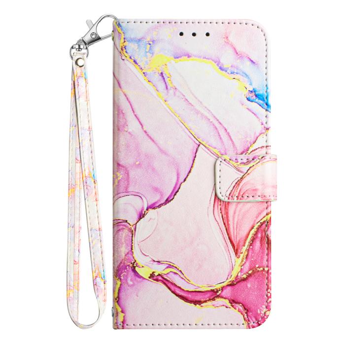 Bild 3, Samsung Galaxy S26 Ultra Fodral Läder Marmor Roséguld